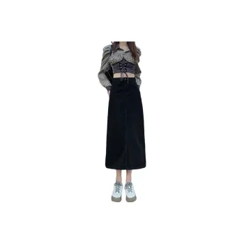 Rose Denim Long Skirts Women's