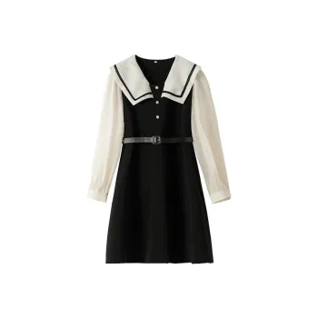 FOREVER 21 Long-Sleeved Dresses Women's Black