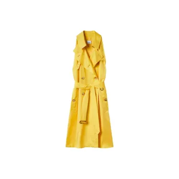 Burberry Sleeveless Dress Women's Yellow