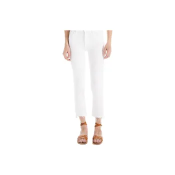 MOTHER The Insider Frayed Edge Cropped Trousers
