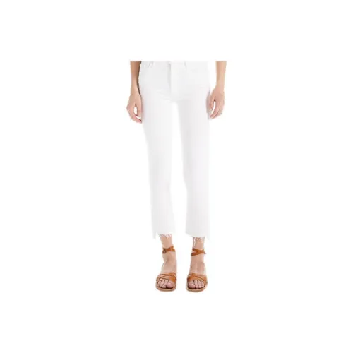 MOTHER The Insider Frayed Edge Cropped Trousers