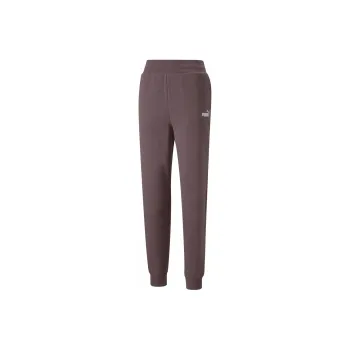 PUMA ESS+ EMBROIDERY HIGH-WAIST PANTS FL CL D Knitted Sports Pants Women's Red