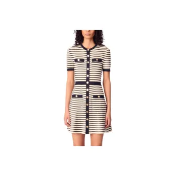 Maje Striped Mini Dress
