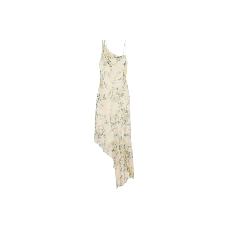 CELINE Sleeveless Dresses Women's Yellow-0