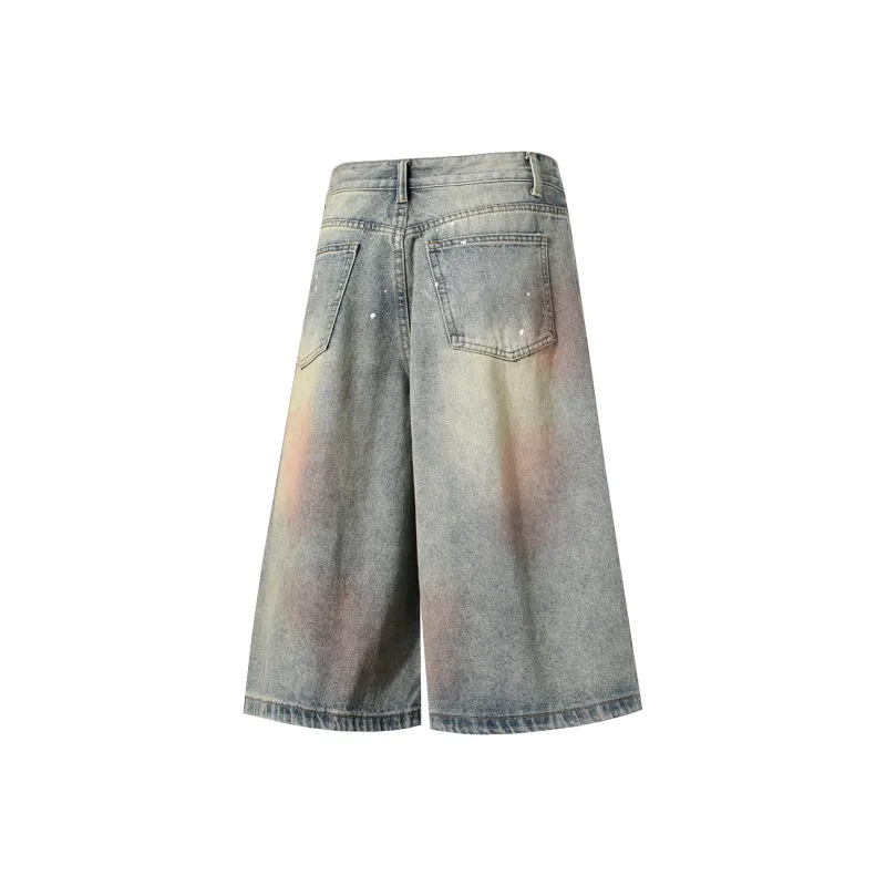 BEETLE TOWN Denim Shorts Unisex-1