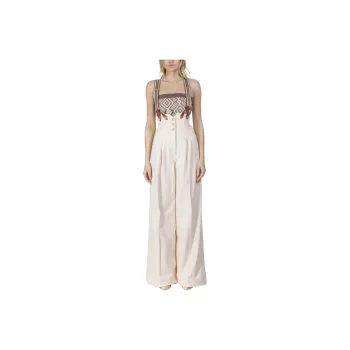 Elisabetta Franchi SS22 Jeans Women's Ecru