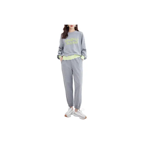 Emodues Sweatshirt Set Women's Gray