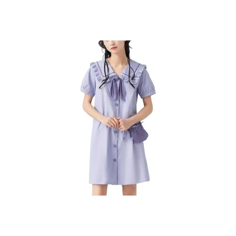 ZIHAN Short-Sleeved Dresses Women's-1