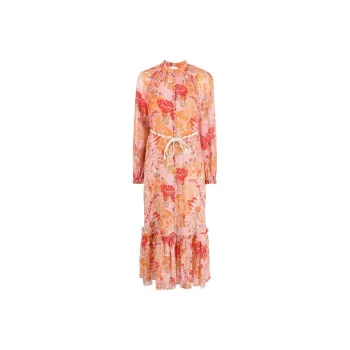 Zimmermann FW22 Dress Women's Coral Pink