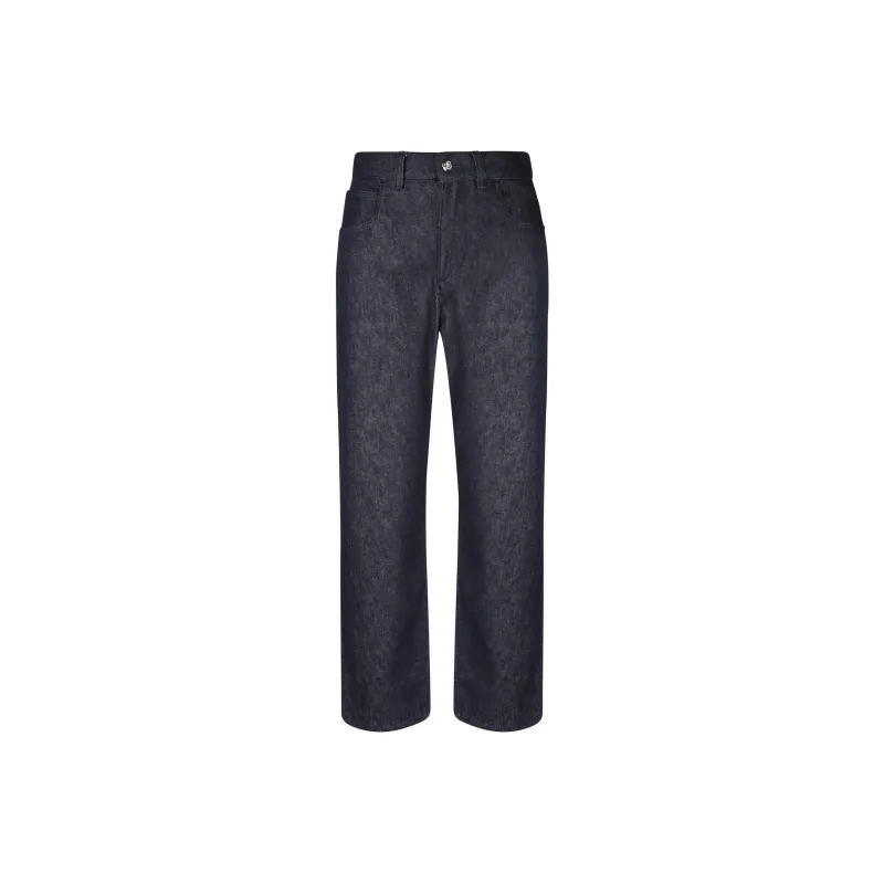 Moncler High Waist Straight Cut Trousers-0