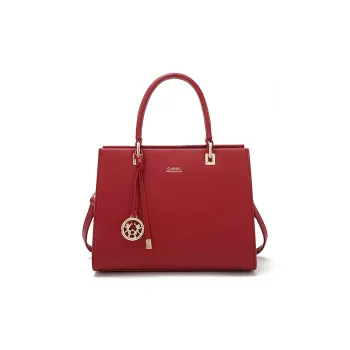 PAYOT Microfiber Synthetic Leather Shoulder Bag, Crossbody Bag, Handbag Regular Women's Red/Black