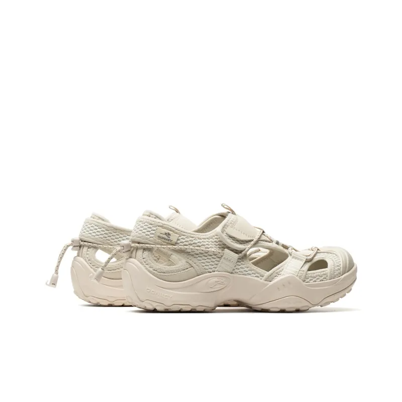 Mule Donkey Waterproof And Lightweight River Trekking Shoes Unisex Khaki With White-5