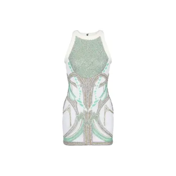 BALMAIN Sleeveless Dress Women's Green