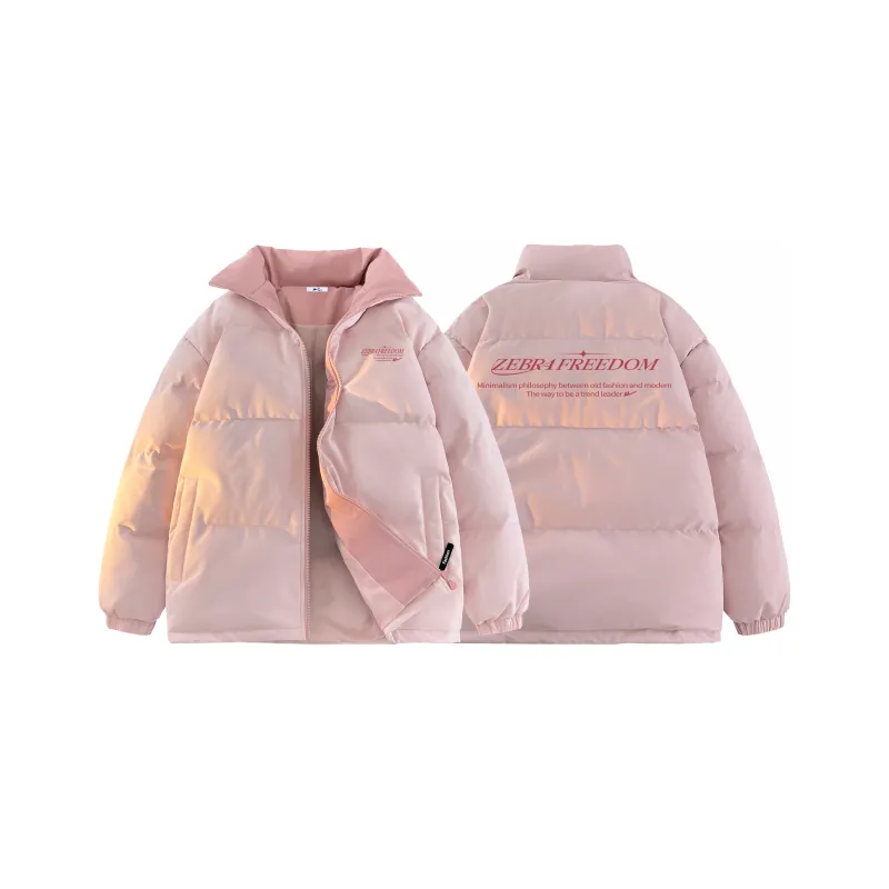 Warrior Ride The Wind Collection Open Ended Smile Collection Puffer Jacket Unisex-17