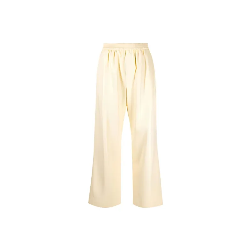 NANUSHKA Leather Pants Women's Yellow-0
