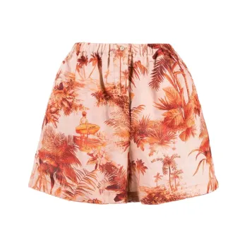 Alanui Hoo'okipa Toile De Jouy Shorts