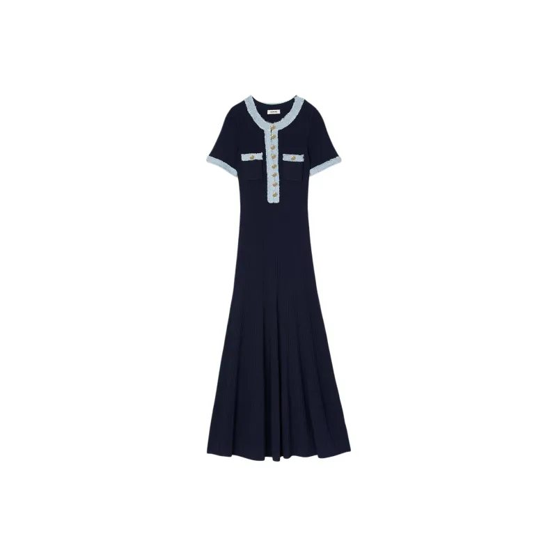 Sandro Knitted Midi Dress-0