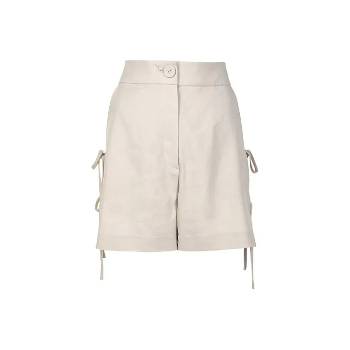 KIMHEKIM Casual Shorts Women's Beige-0
