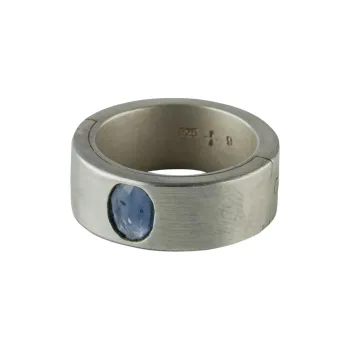 Parts Of Four Sterling Silver Sistema Sapphire Ring