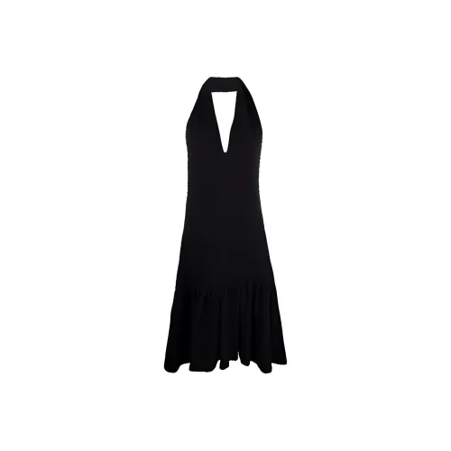 MSGM Textured Midi Halterneck Dress