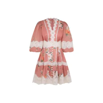 Zimmermann SS25 Short-Sleeved Dresses Women's Red