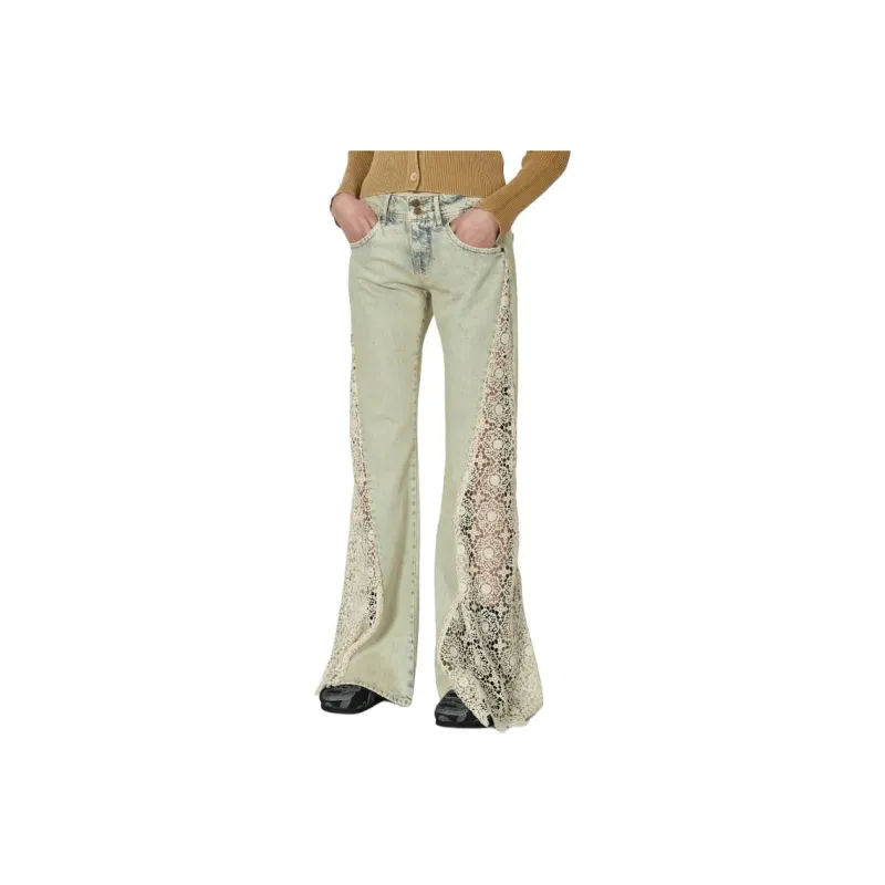 GUESS Lace-detail Flared Jeans-0