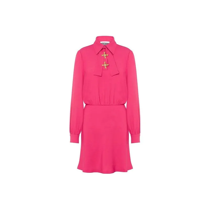 MOSCHINO Long-Sleeved Dresses Women's Pink-0