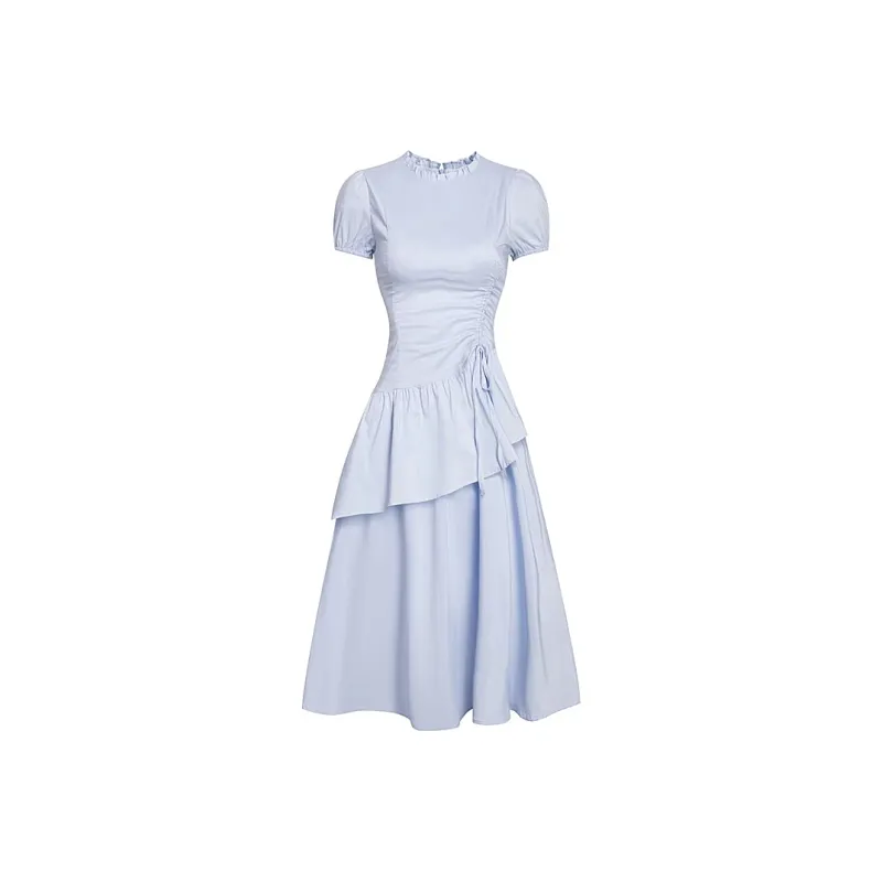 JOSR Short Sleeved Dresses Women's Blue-0