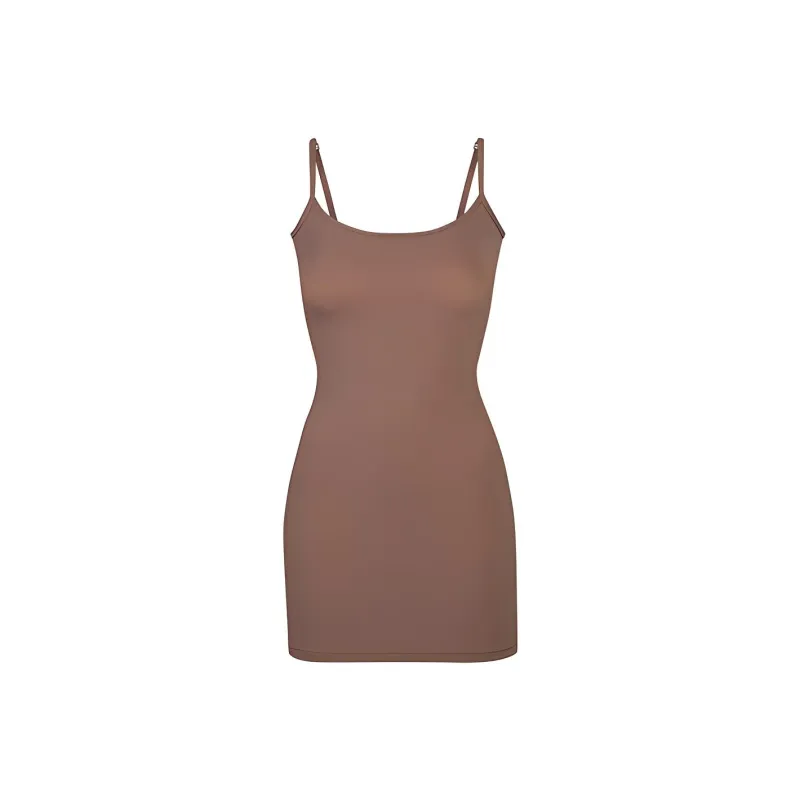 Skims Slip Dresses Women's Burnt Tea Brown-0