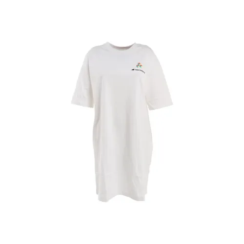 New Balance Short-Sleeved Dresses Women's White