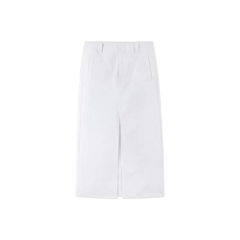Miss Sixty Denim Long Skirt Women's Bleached-0