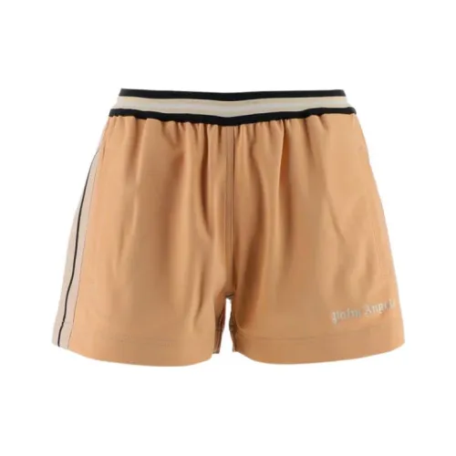 PALM ANGELS Side Stripe Track Shorts Peach Orange