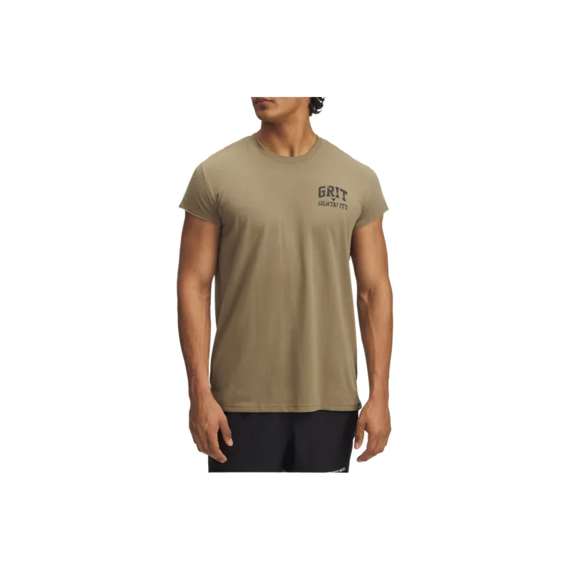 Under Armour Project Rock T Shirt Men's Brown-0
