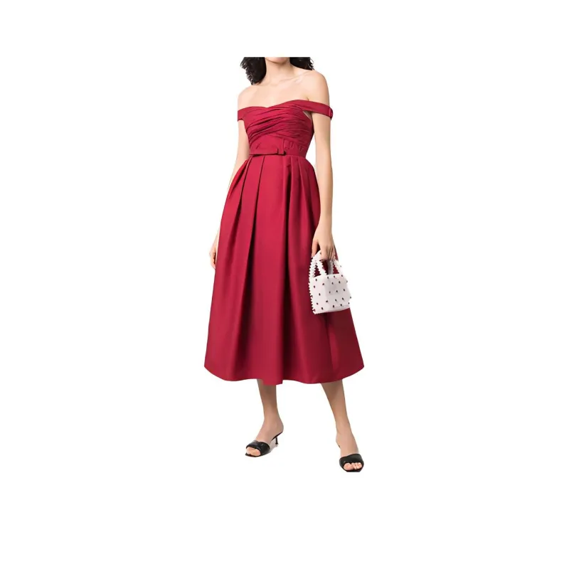 Self-portrait Sleeveless Dresses Women's Red-1