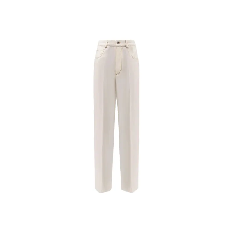 Bottega Veneta Wide Leg Trouser 'Dove'-0
