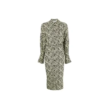 GANNI Long-Sleeved Dresses Women's Green
