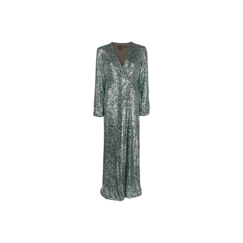 PINKO Long-Sleeved Dresses Women's Green-0