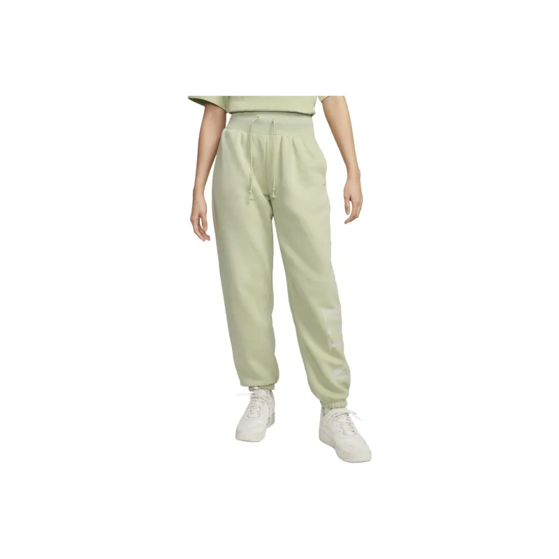 Nike Sportswear Phoenix Fleece Knitted Sports Pants Women's Light Green-0
