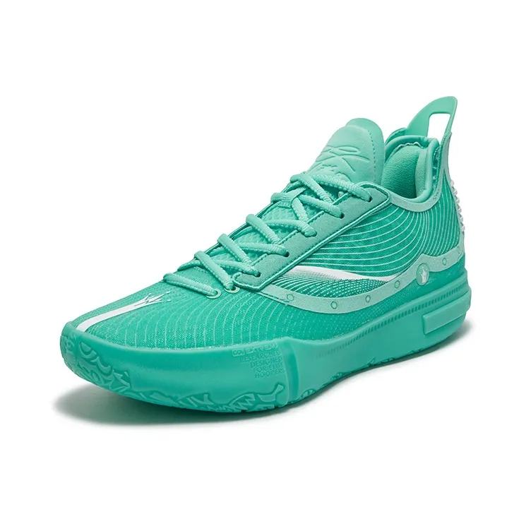361° Cushioning Abrasion Resistant Breathable Slip Resistant Low Top Basketball Shoes Men's Vivid Aqua Blue-1