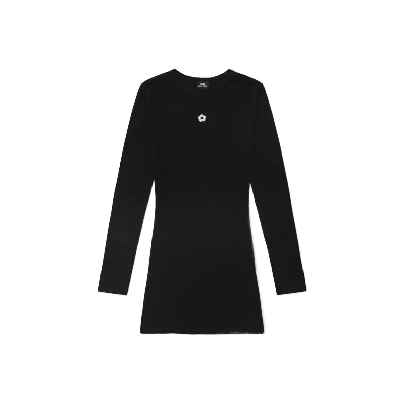 Vans SANDY LIANG Long Sleeved Dresses Women's Black-0