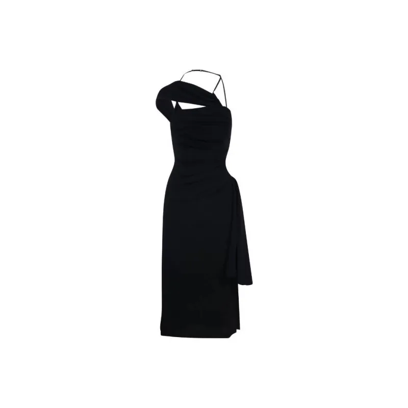 Jacquemus Draped Asymmetric Dress-0