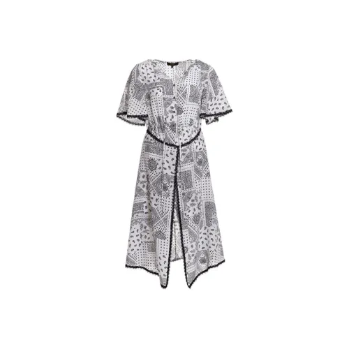 BESIONIA SS22 Short Sleeved Dress Women's Black White