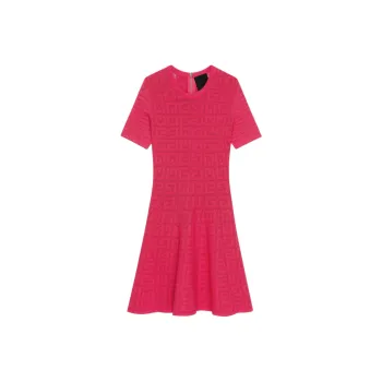 Givenchy 4G Jacquard Flared Mini Dress