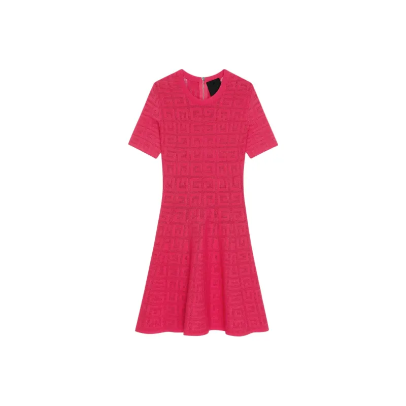 Givenchy 4G Jacquard Flared Mini Dress-0