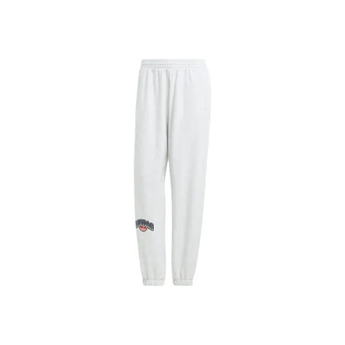 Adidas Originals Loose Fit Sweat Pants Knitted Sports Pants Women's Smith Heather Gray