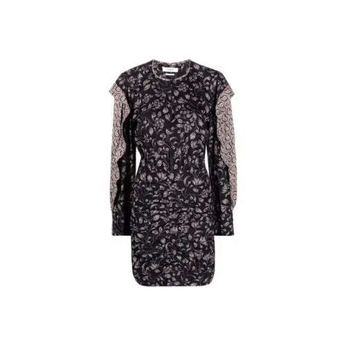 ISABEL MARANT Long-Sleeved Dresses Women's Black