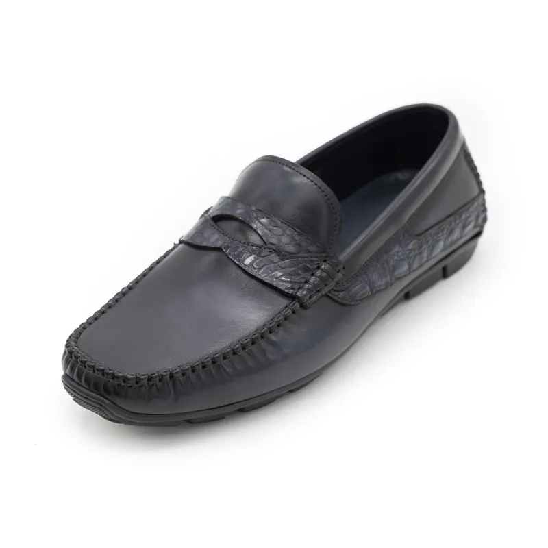 Satchi Loafers Men's Black Gray-2
