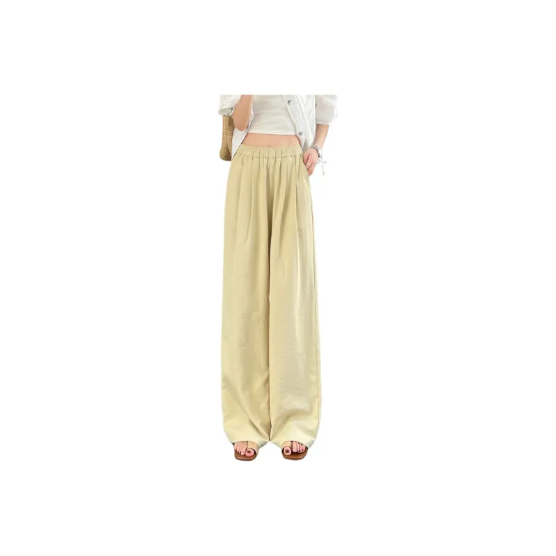 SITOL Casual Pants Women's Light Yellow-0