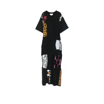 Marine Serre Shirred Midi Dress