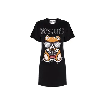 MOSCHINO Short Sleeved Dresses Women's Black